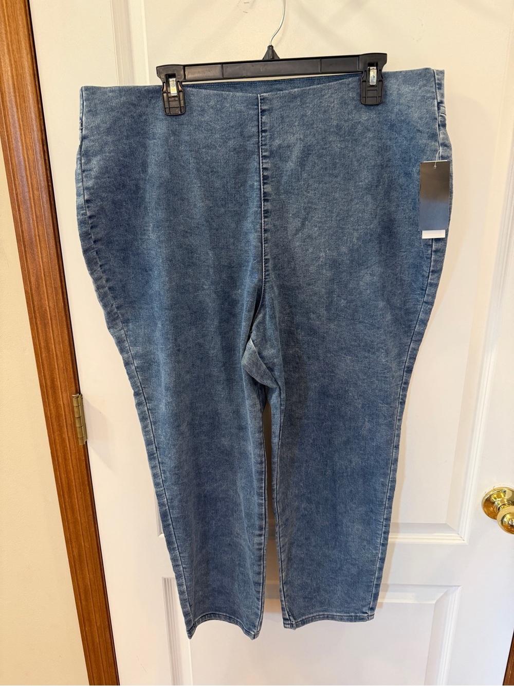 G by Giuliana NWT! Womens 18W Distressed Light Wash Stretch Jeans 25 Inseam